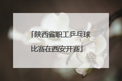 陕西省职工乒乓球比赛在西安开赛