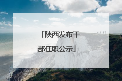 陕西发布干部任职公示