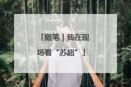 随笔｜我在现场看“苏超”