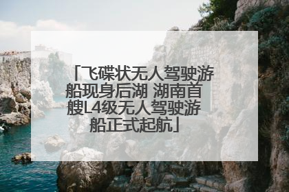飞碟状无人驾驶游船现身后湖 湖南首艘L4级无人驾驶游船正式起航