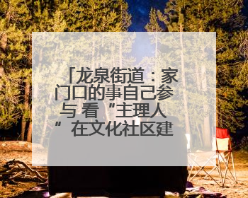 龙泉街道：家门口的事自己参与 看“主理人”在文化社区建设中大放异彩