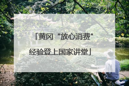 黄冈“放心消费”经验登上国家讲堂