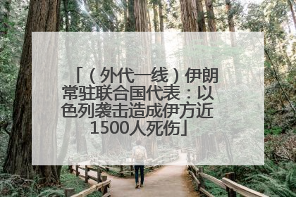 （外代一线）伊朗常驻联合国代表：以色列袭击造成伊方近1500人死伤