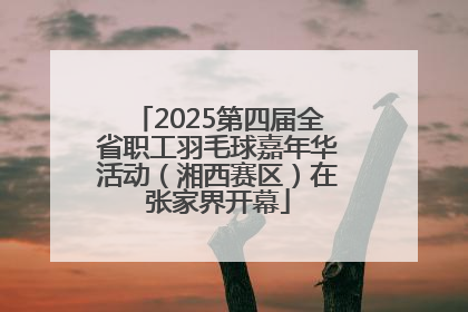 2025第四届全省职工羽毛球嘉年华活动（湘西赛区）在张家界开幕
