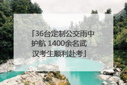 36台定制公交雨中护航 1400余名武汉考生顺利赴考