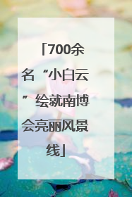 700余名“小白云”绘就南博会亮丽风景线